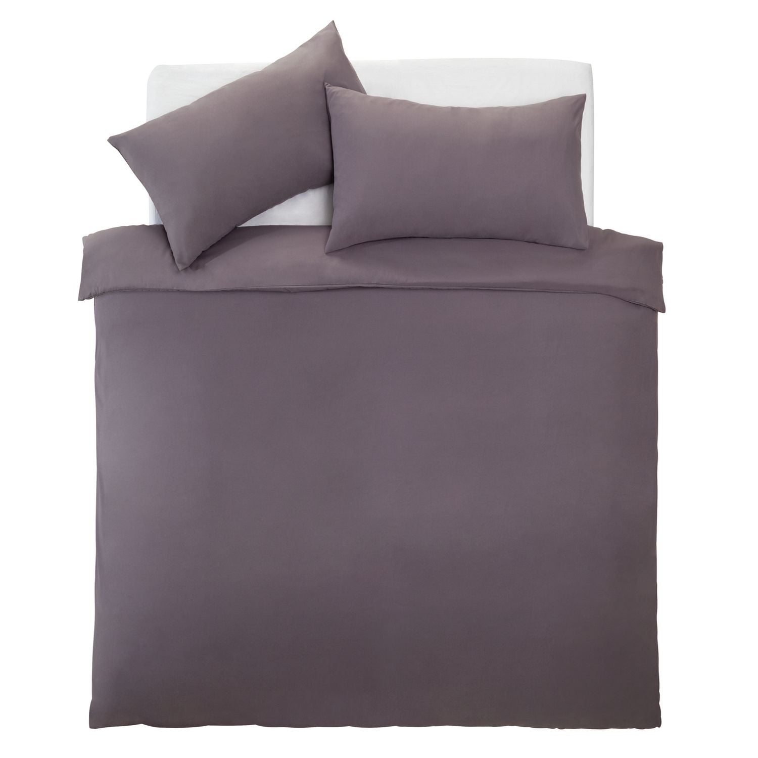 Silentnight Supersoft Plain Charcoal Bedding Set - Double
