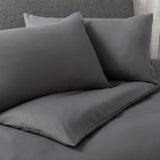 Silentnight Supersoft Plain Charcoal Bedding Set - Double