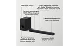 Sony HTSC40 2.1 channel soundbar with wireless subwoofer (British brand)