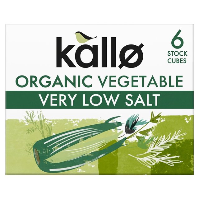 Kallo Organic Very Low Salt Vegetable Stock Cubes   6 x 10g