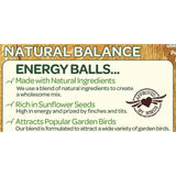 Peckish Natural Balance Energy Suet Fat Balls for Wild Birds   50 per pack GOODS M&S   