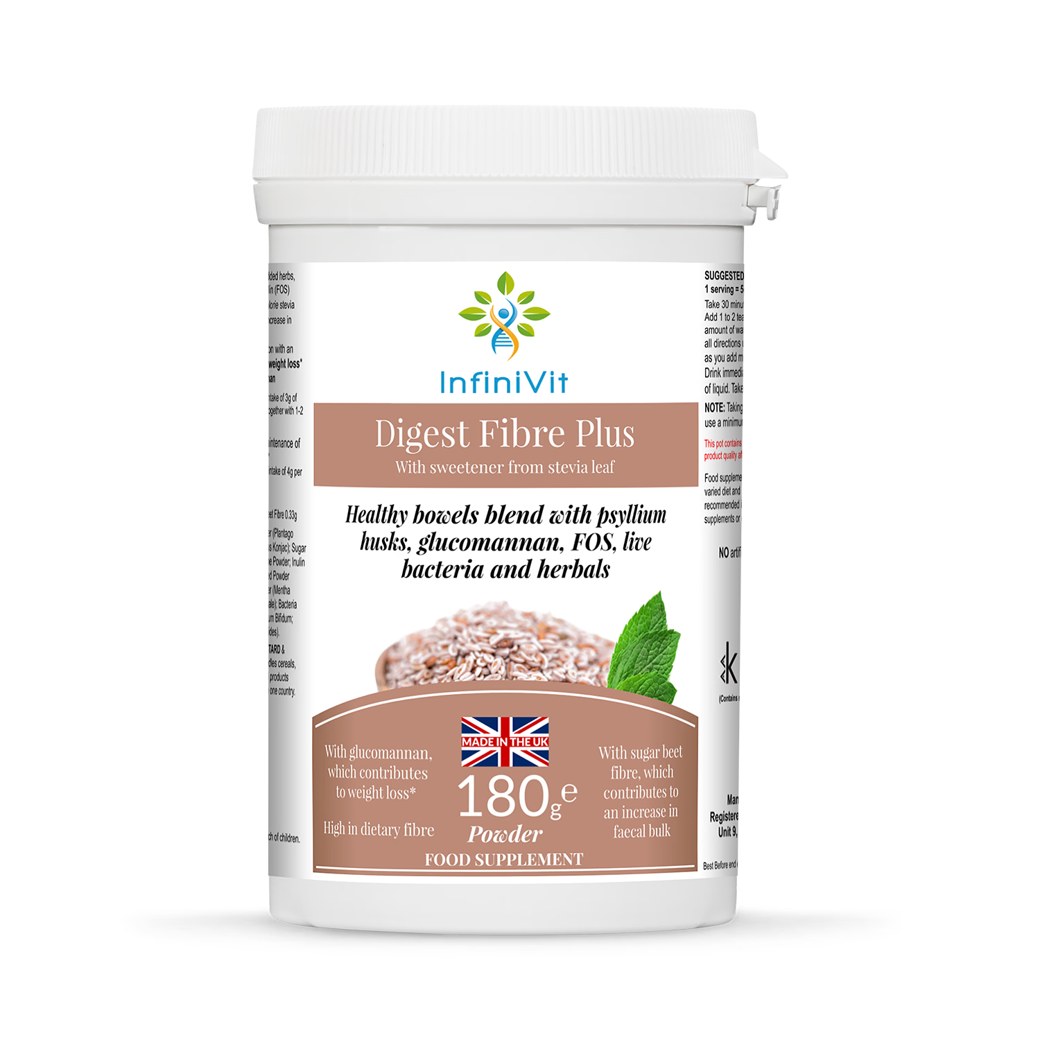 InfiniVit Digest Fibre Plus 180g UK version