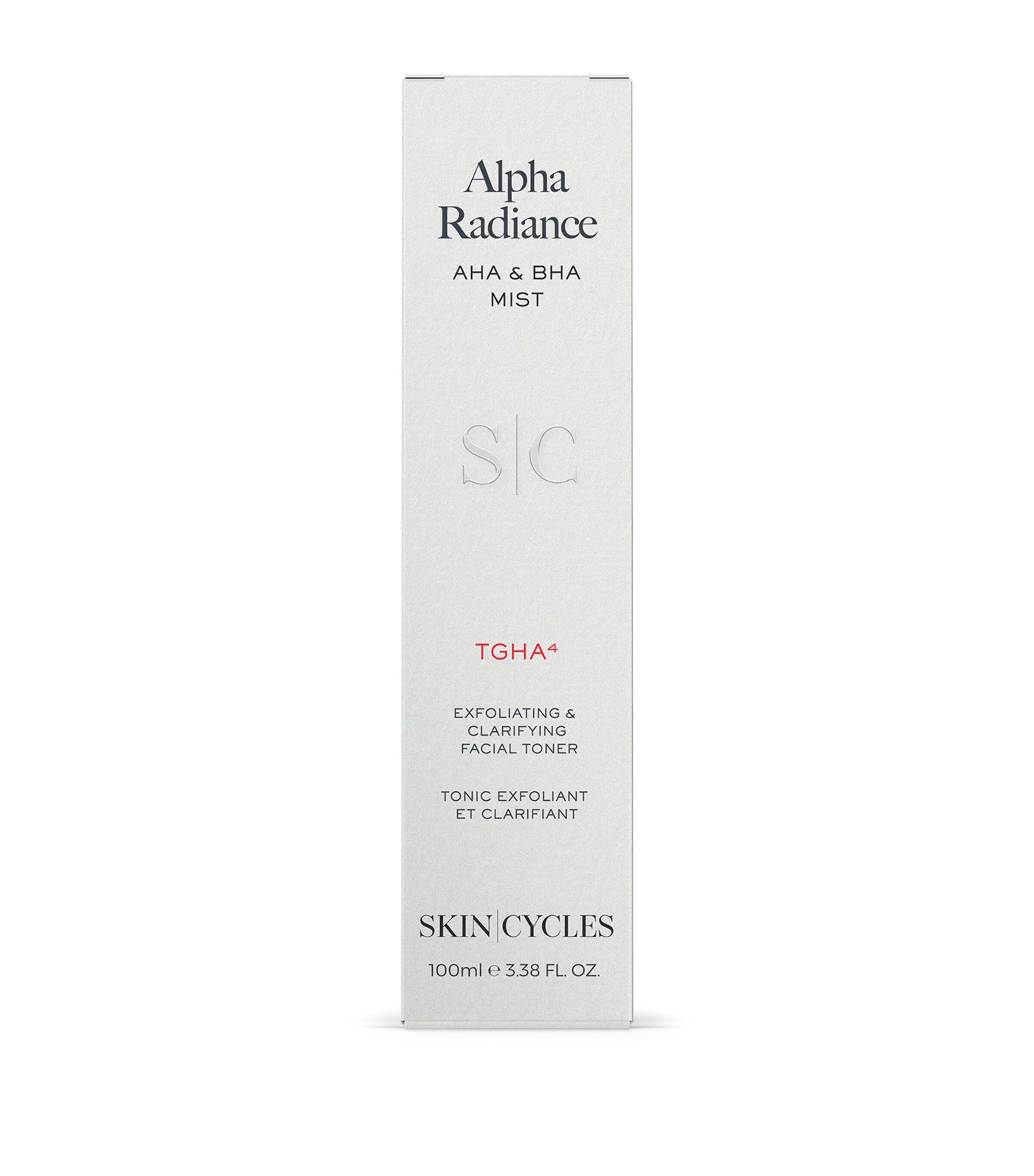 SKIN - CYCLES Alpha Radiance Mist facial toner 100ml - British product