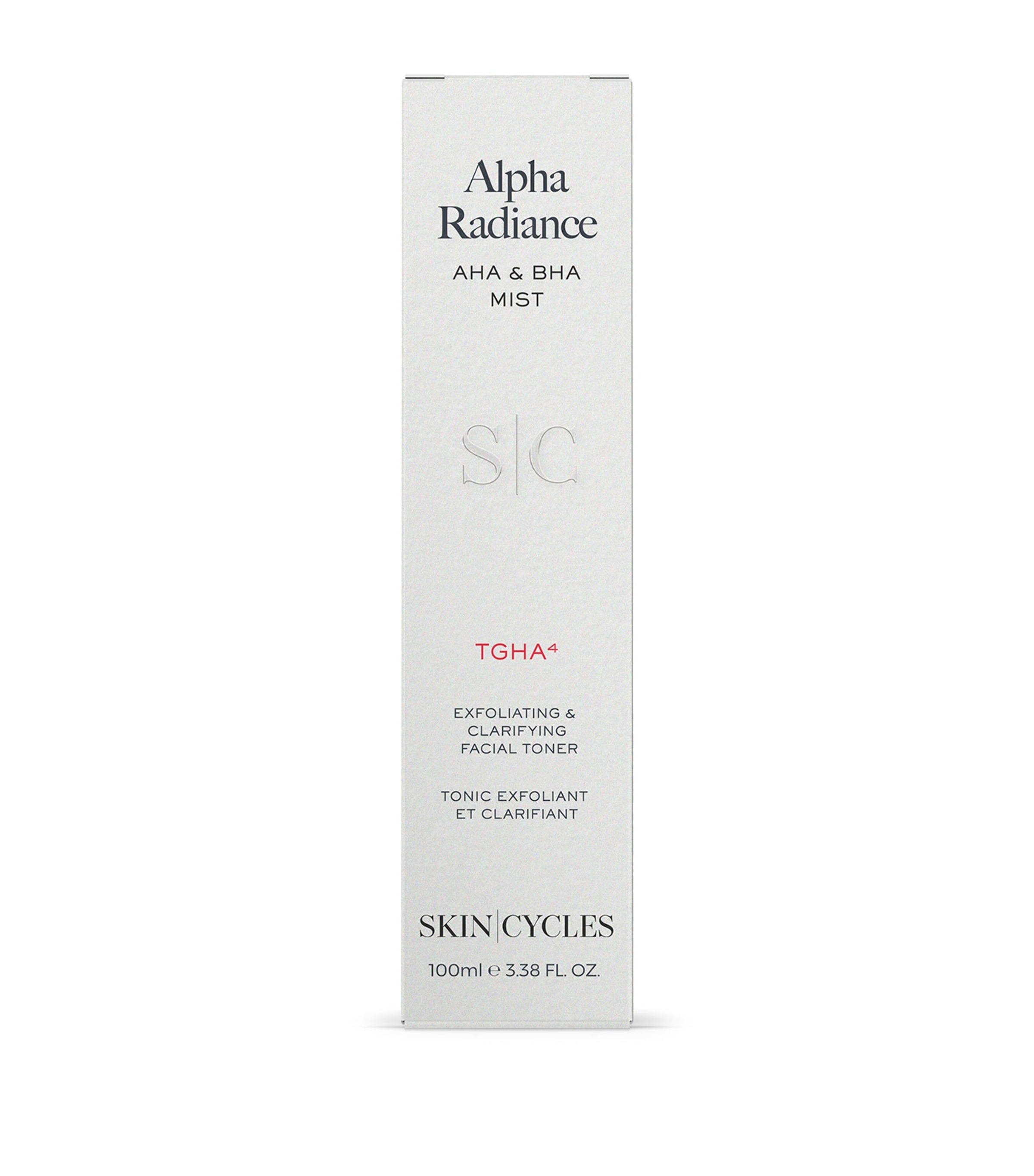 SKIN - CYCLES Alpha Radiance Mist facial toner 100ml - British product