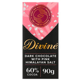 Divine 60% Dark Chocolate Pink Himalayan Salt   90g GOODS M&S   