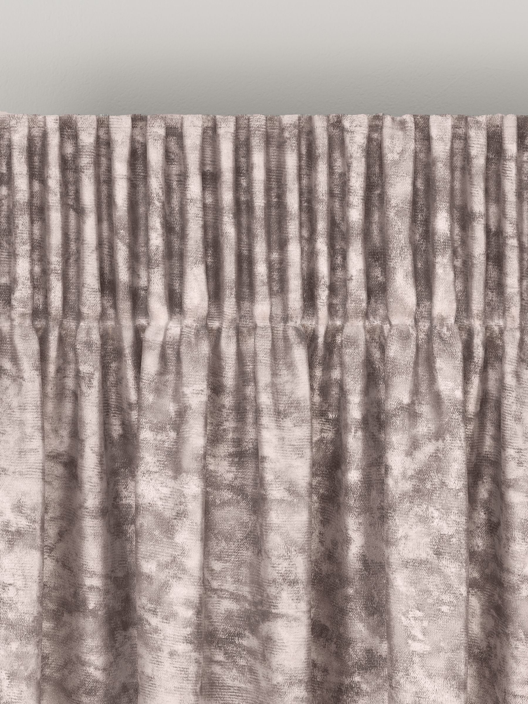 Pink crushed made to measure curtains - British product