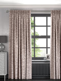 Pink crushed made to measure curtains - British product