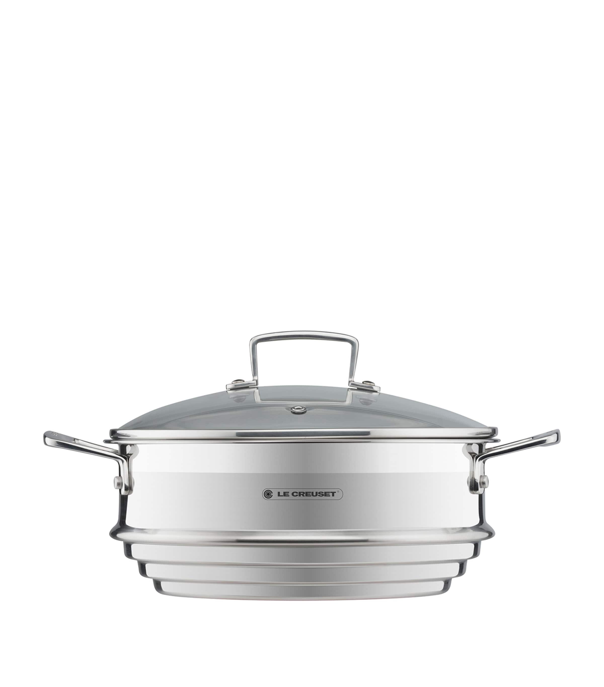 Le Creuset 3-ply stainless steel sauté multi-steamer 24cm (British brand)
