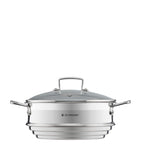 Le Creuset 3-ply stainless steel sauté multi-steamer 24cm (British brand)
