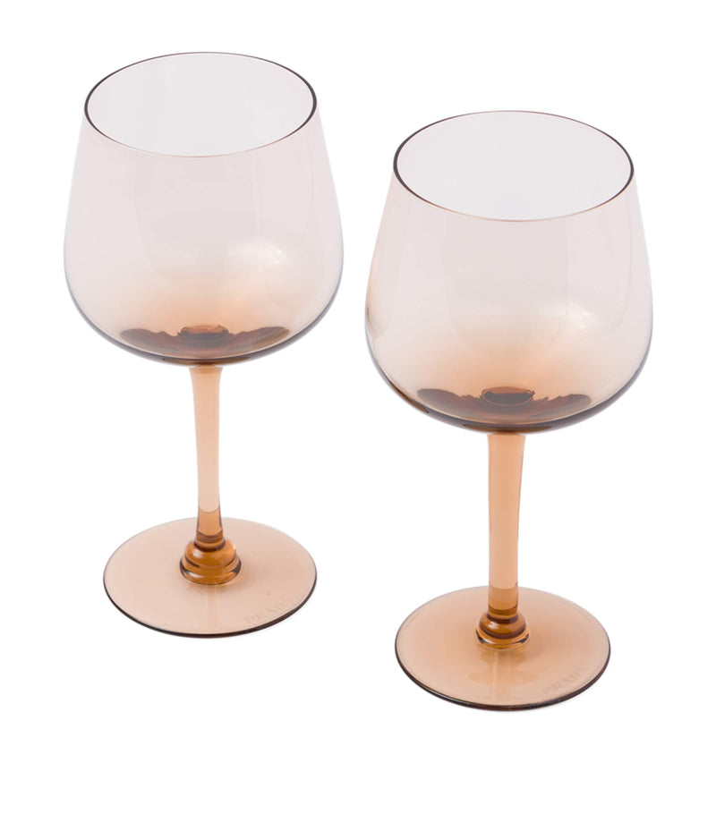 Prada New York water glasses set of 2, imported from the UK