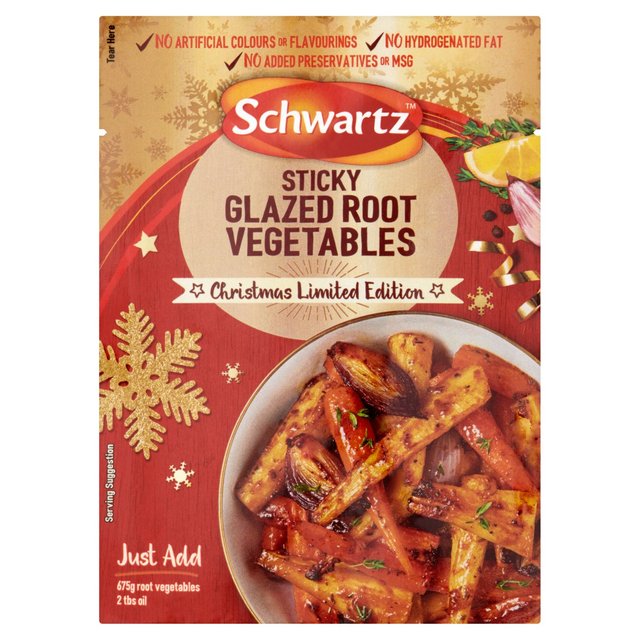 Schwartz Sticky Glazed Root Vegetables Limited Edition   30g GOODS M&S   