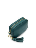 Apatchy Teal Blue The Tassel Leather Cross-Body Bag