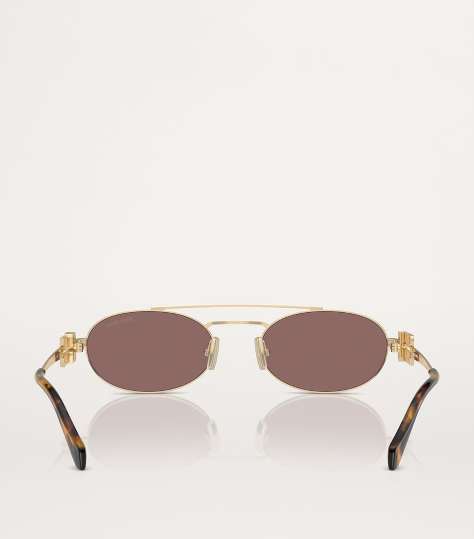 Miu Miu metal oval sunglasses - British product