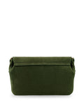 Apatchy Green Maisie Midi mink suede bag - British product