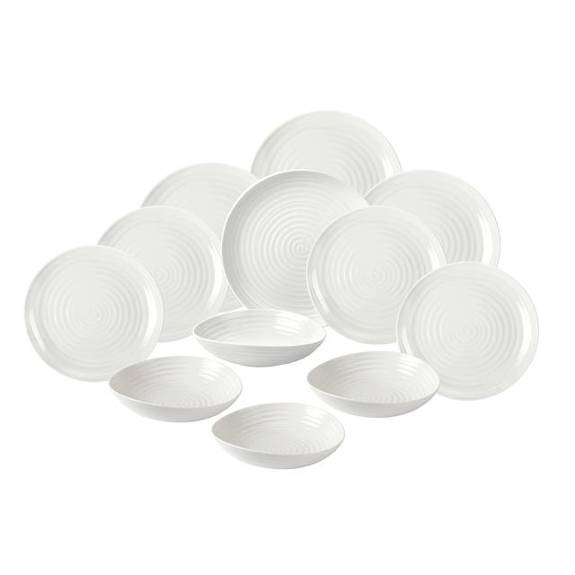 Sophie Conran White Porcelain Coupe Dinner Set   12 per pack GOODS M&S   