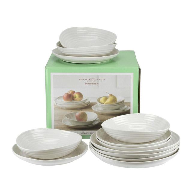 Sophie Conran White Porcelain Coupe Dinner Set   12 per pack GOODS M&S   