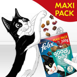 Felix Goody Bag Seaside Salmon Pollock & Trout Cat Treats   200g GOODS M&S   