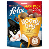 Felix Goody Bag Original Chicken Liver and Turkey Cat Treats   200g GOODS M&S   