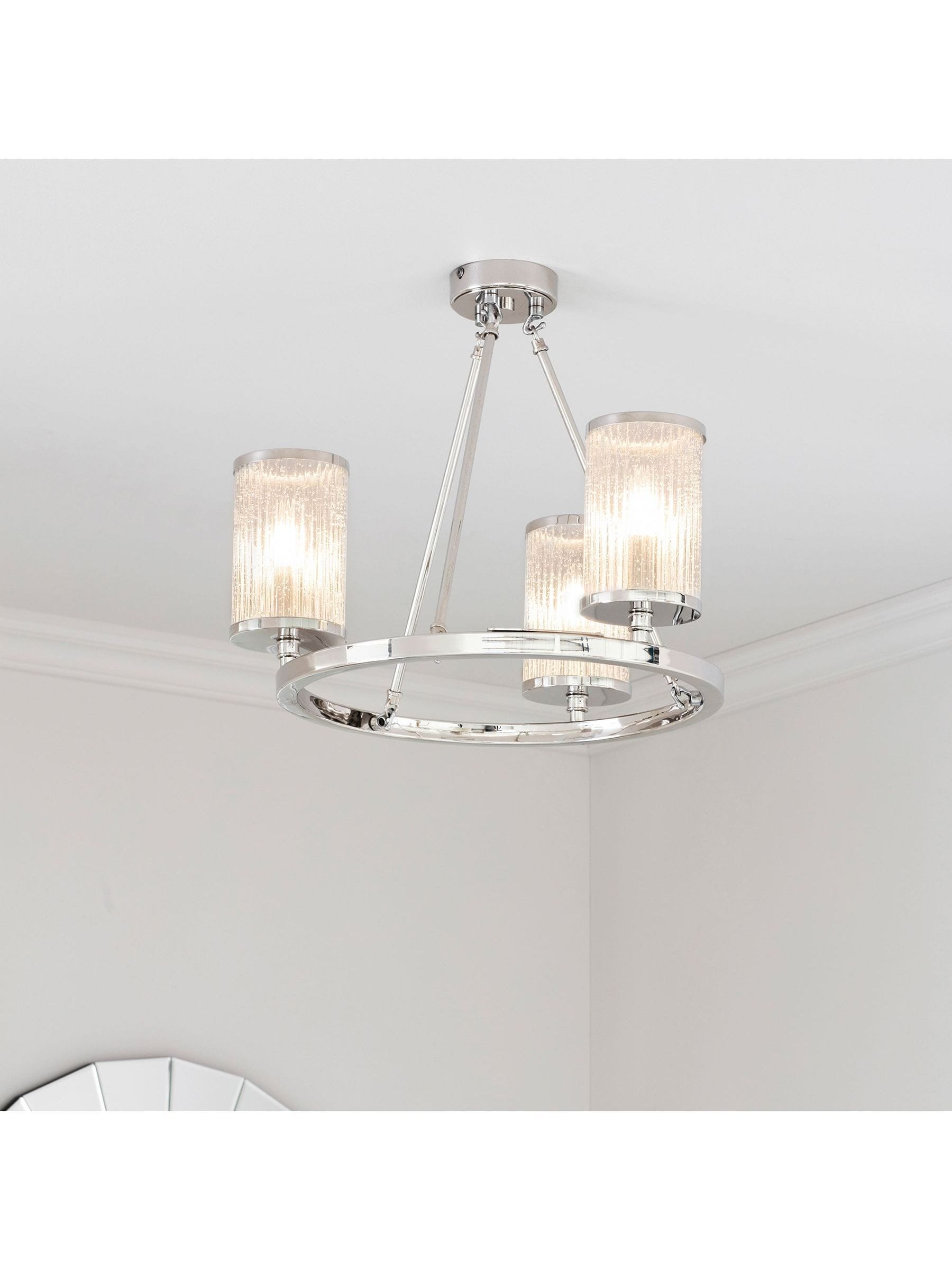 Gallery Home Silver Yazmin pendant ceiling light, imported from the UK