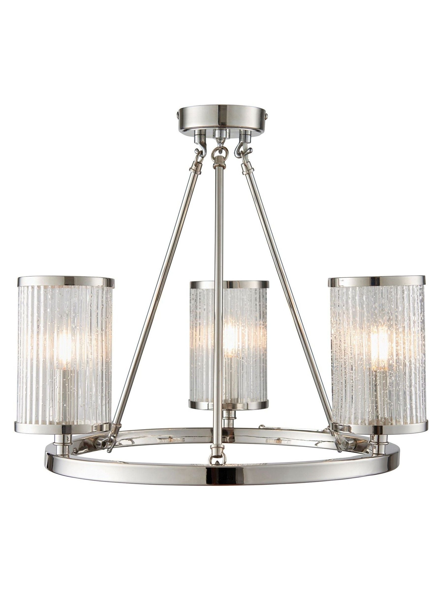 Gallery Home Silver Yazmin pendant ceiling light, imported from the UK
