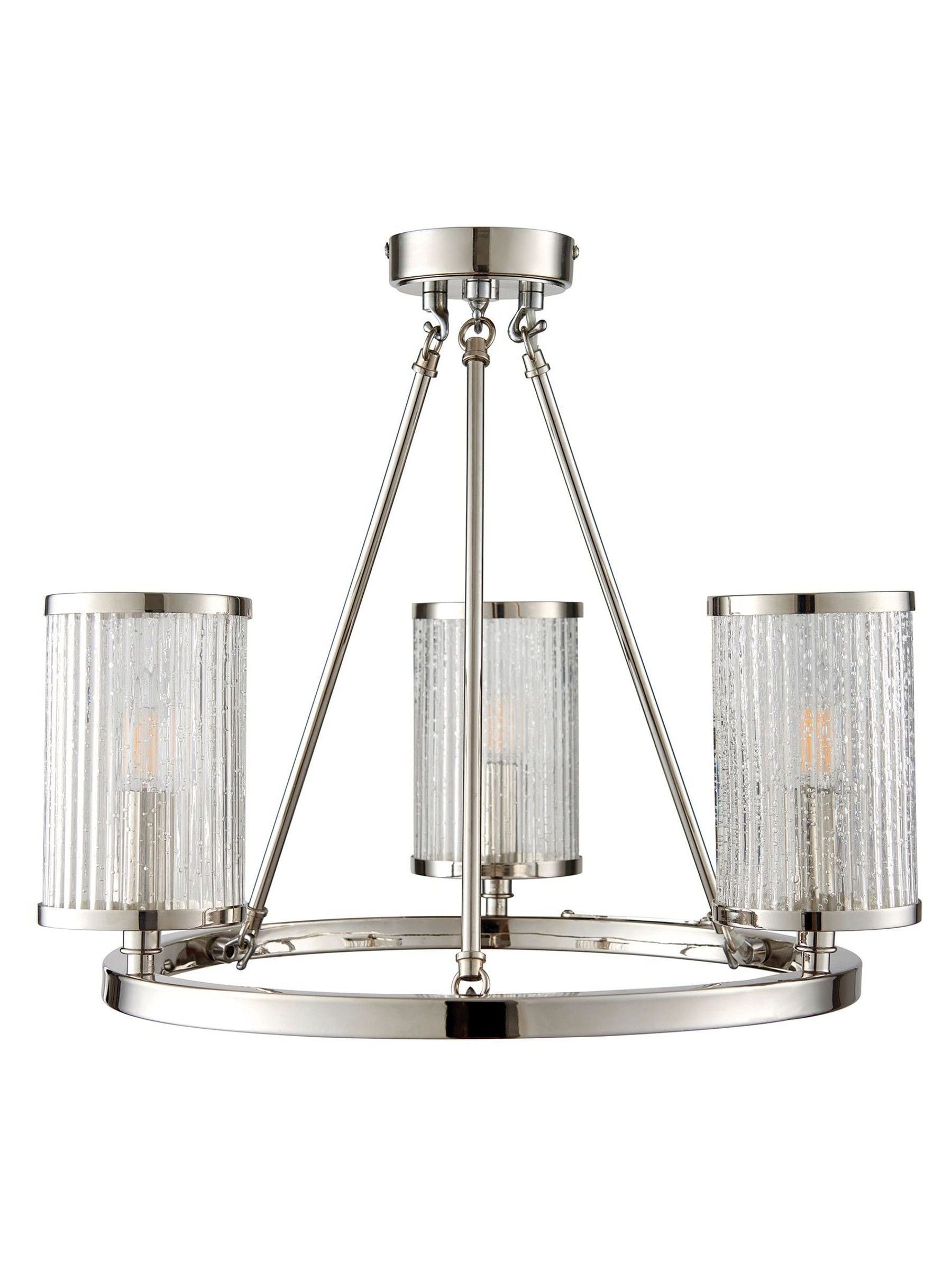 Gallery Home Silver Yazmin pendant ceiling light, imported from the UK