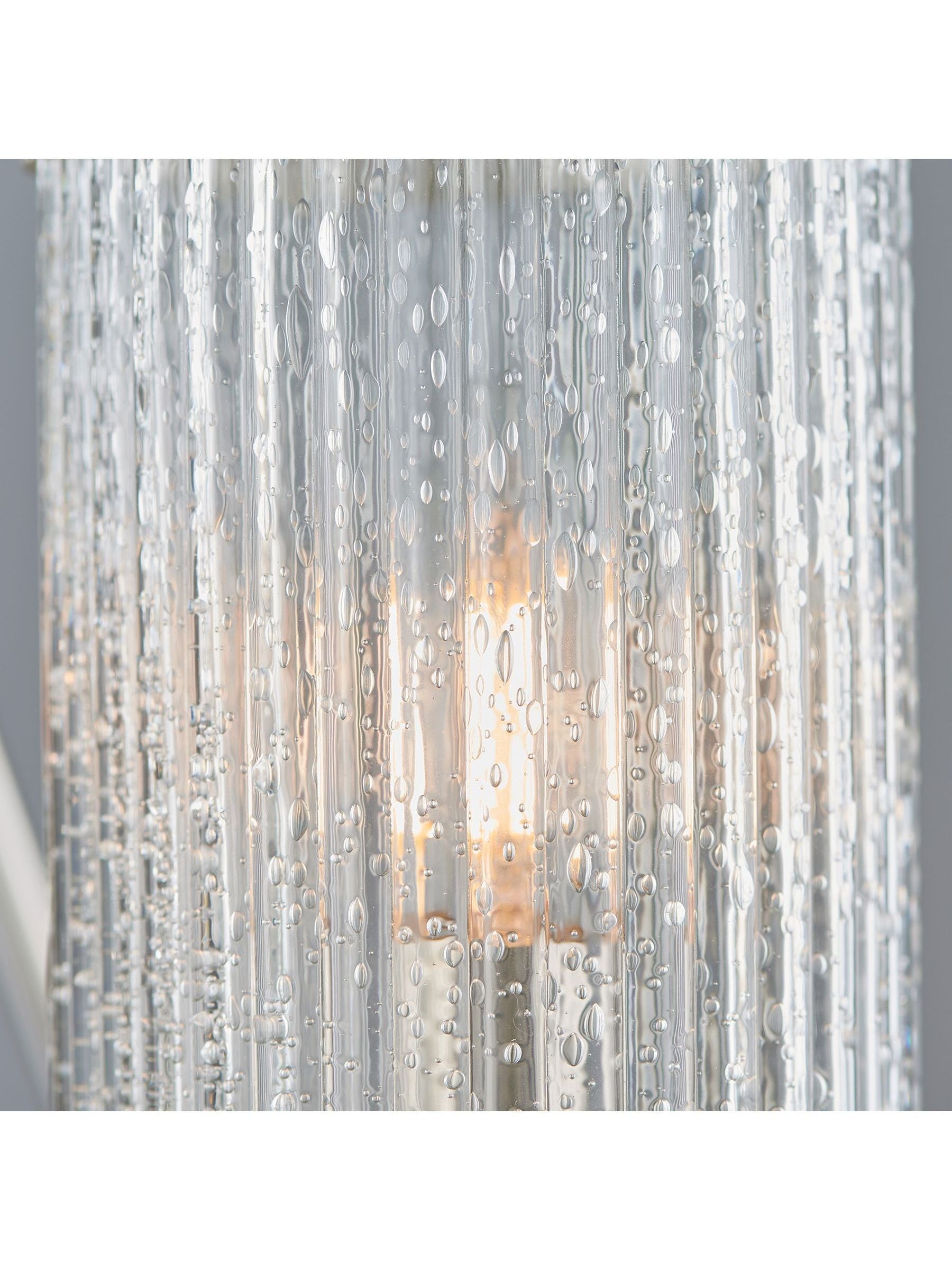 Gallery Home Silver Yazmin pendant ceiling light, imported from the UK