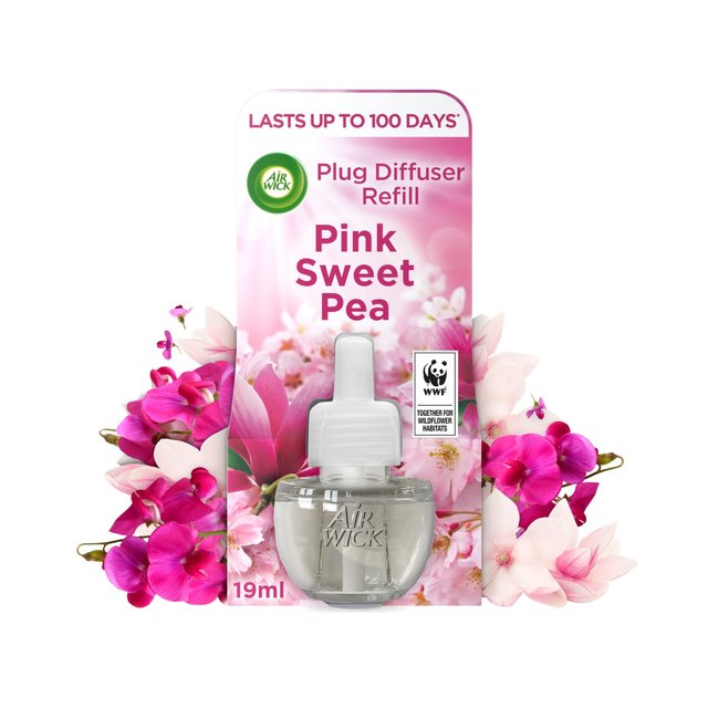 Airwick Pink Sweet Pea Plug In Refill   19ml