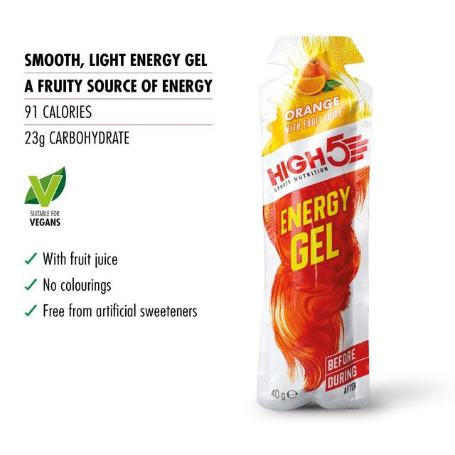 HIGH5 Energy Gel Orange - 40g    40g GOODS M&S   