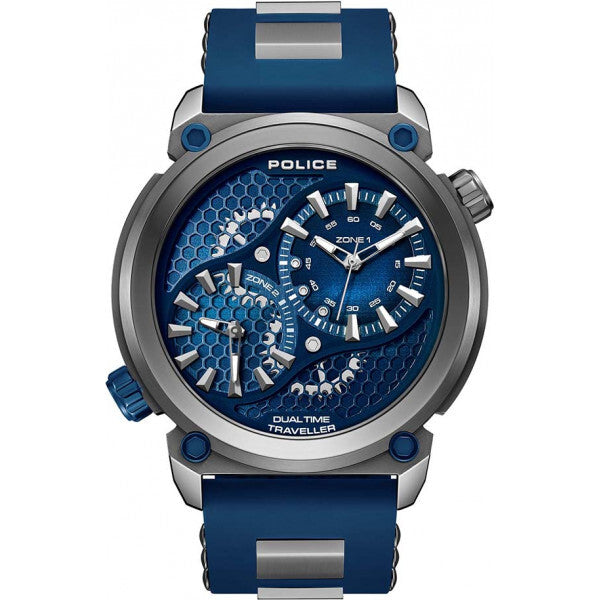 Police blue mens Boa watch with silicone strap - British product