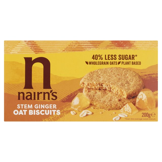 Nairn's Stem Ginger Oat Biscuits    200g GOODS M&S   