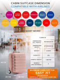 Flight Knight underseat cabin luggage Rose Gold 45x36x20cm, imported from the UK