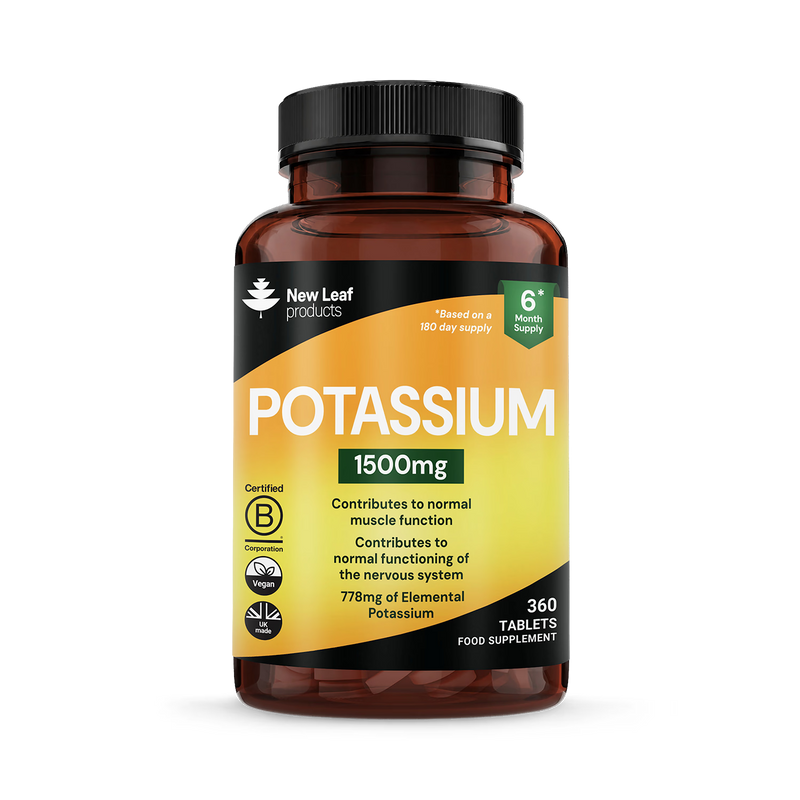 New Leaf Potassium 360 tablets (British brand)