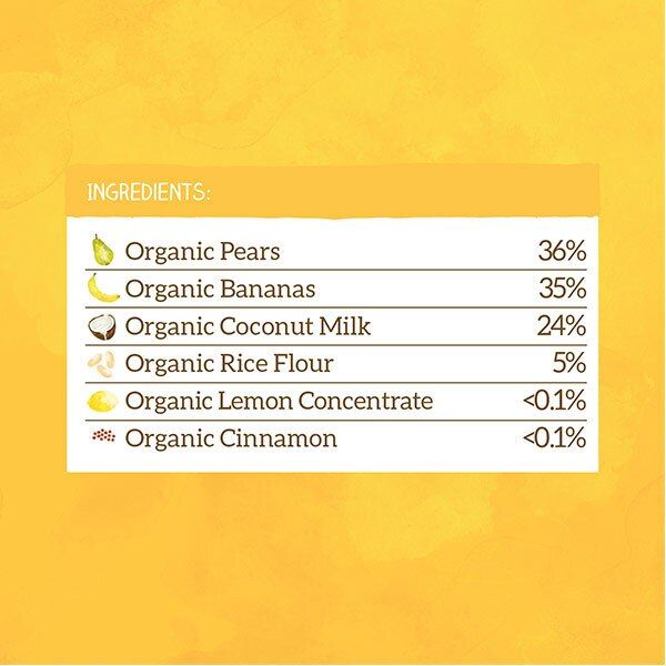 Piccolo Organic Pear, Banana, Coconut & Baby Rice 4m+ 100g