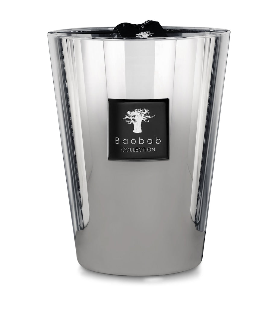 Baobab Collection Platinum Candle Grapefruit Amber 24cm - British product
