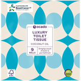 Ocado Luxury Coconut Oil Toilet Tissue   9 per pack GOODS M&S   