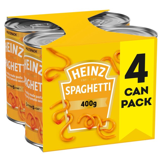 Heinz Spaghetti In Tomato Sauce   4 x 400g GOODS M&S   