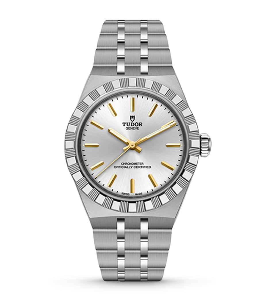 ساعة TUDOR Royal 30mm بقرص فضي، مستوردة من المملكة المتحدة