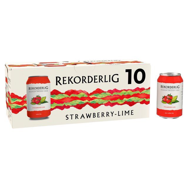 Rekorderlig Strawberry & Lime Cider   10 x 330ml GOODS M&S   