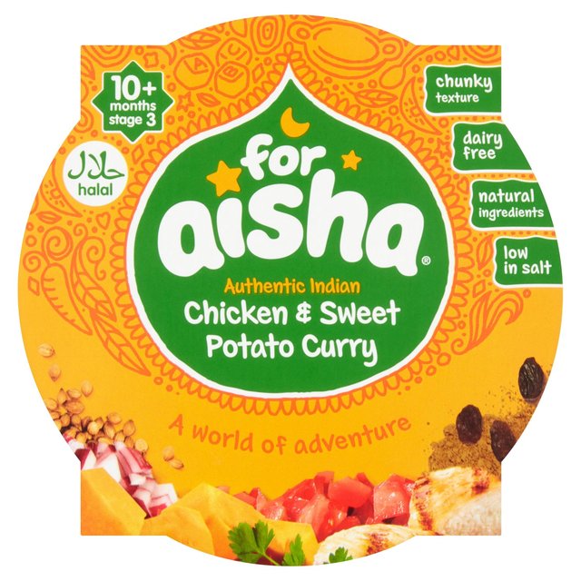 For Aisha Chicken & Sweet Potato Curry Pot 10 mths+   190g GOODS M&S   