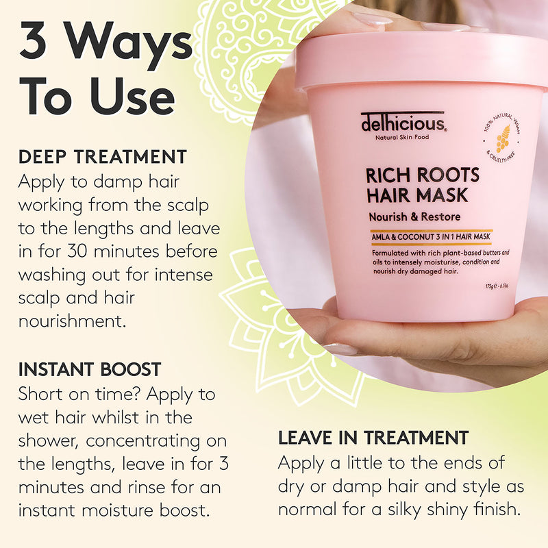 Rich Roots Repair & Restore hair mask, imported from the UK