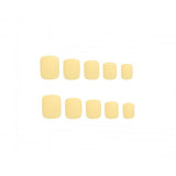 Invogue Matte Pastel Yellow Square Nails (24 Pieces) GOODS Superdrug   