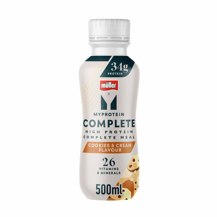 Müller Myprotein meal replacement drink Cookies & Cream 6 x 500ml - British product