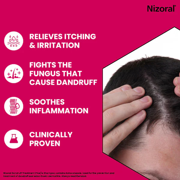 Nizoral dandruff treatment shampoo Ketoconazole 2%, imported from the UK