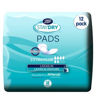 Boots Staydry Extra Plus Pads 120 Pads (12 Pack Bundle) Health Care Boots   