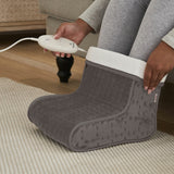 Beurer electric foot warmer in grey or taupe, UK version