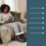 Beurer electric foot warmer in grey or taupe, UK version