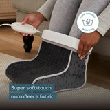 Beurer electric foot warmer in grey or taupe, UK version
