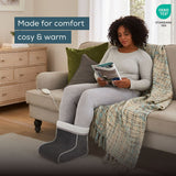 Beurer electric foot warmer in grey or taupe, UK version