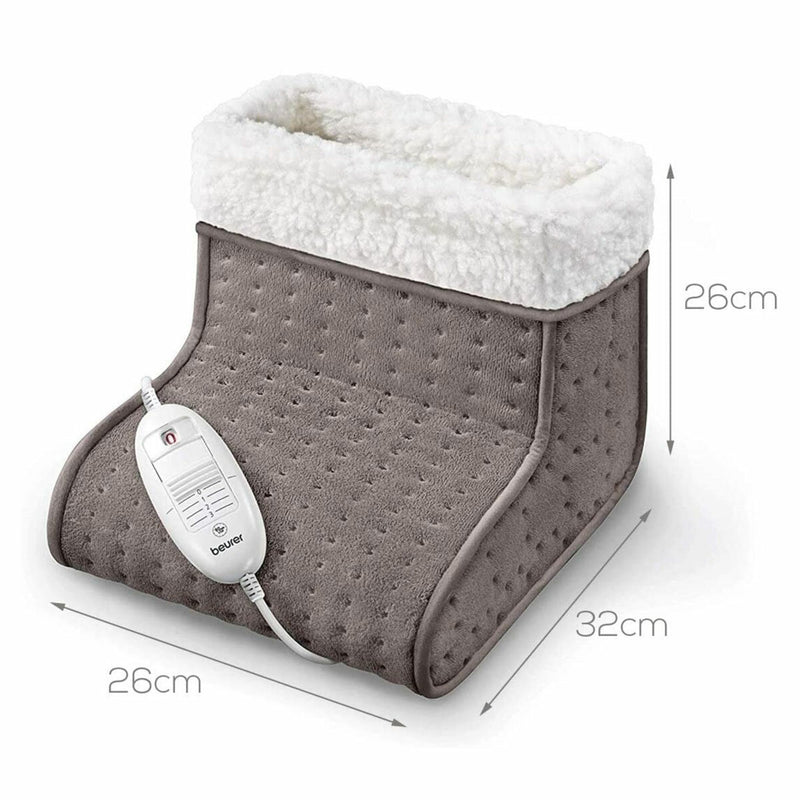 Beurer FW20 cosy electric foot warmer taupe, UK version