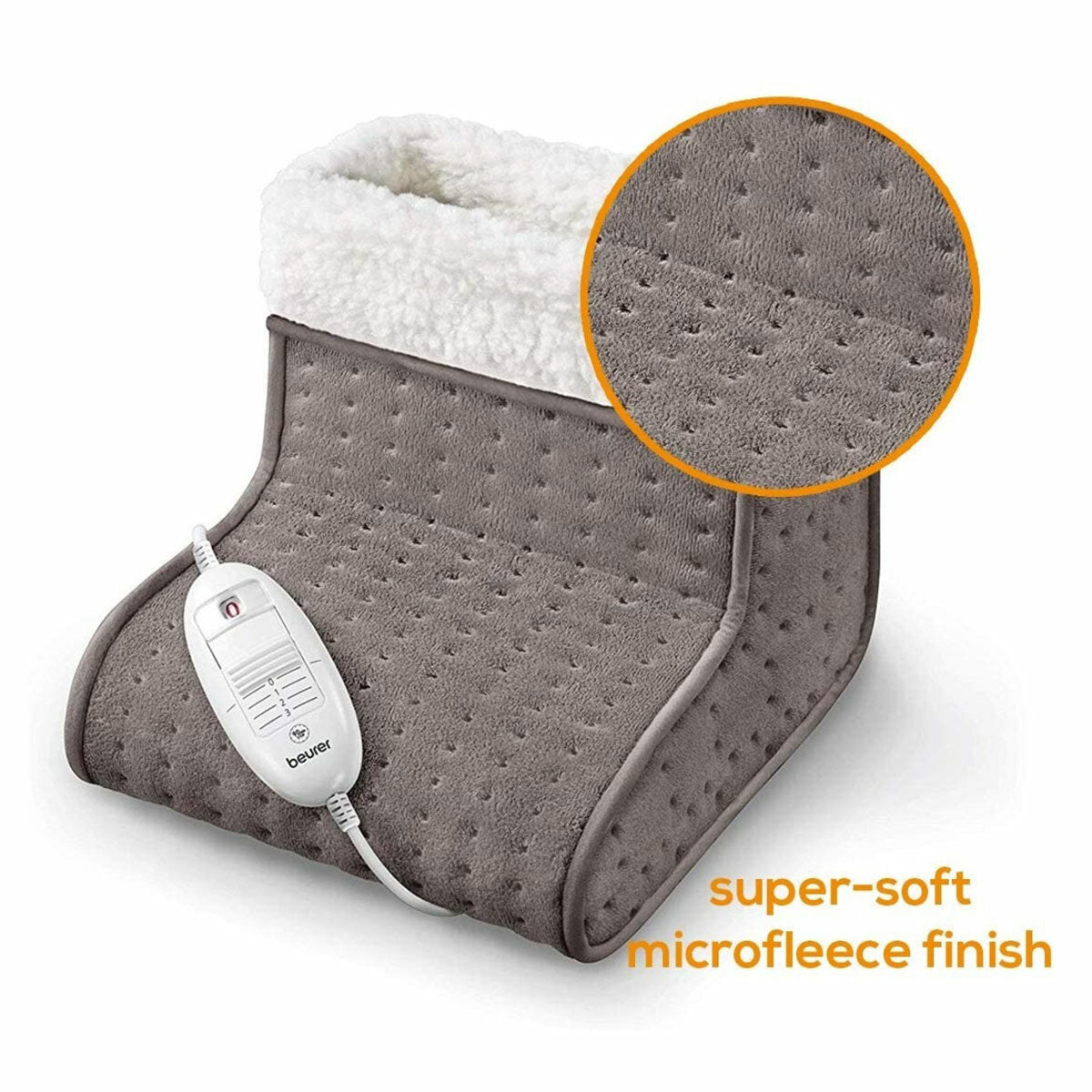 Beurer FW20 cosy electric foot warmer taupe, UK version